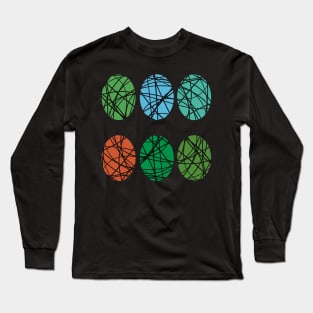 Easter Egg colourful Pattern Long Sleeve T-Shirt